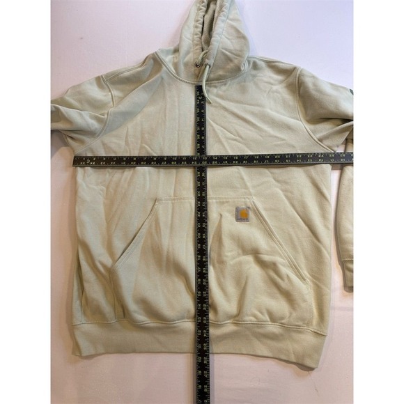 Carhartt Men's Loose Fit Hooded Sweatshirt Green Pullover Size L - Picture 7 of 7